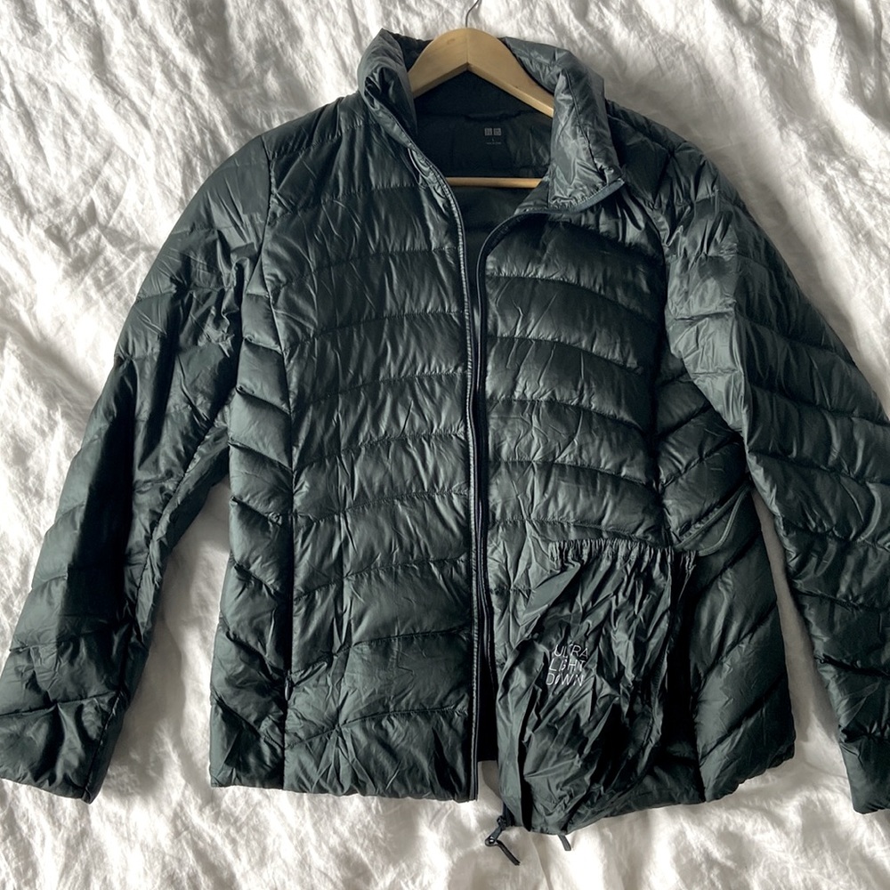 Uniqlo Ultra Light Down Green Jacket